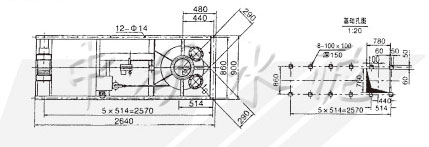 ZSQ散裝機技術參數(shù)表及示意圖